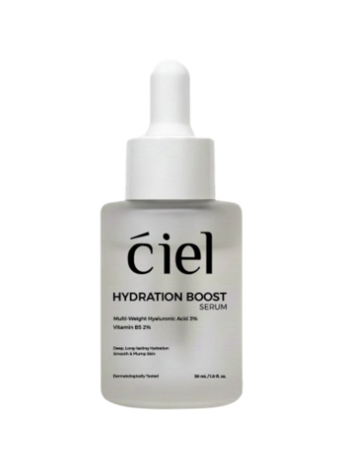 سيل سيروم CIEL Hydration Boost بحمض الهيالورونيك 3% مع فيتامين B5 2% – ترطيب عميق وتقليل التجاعيد وتحسين مرونة البشرة – لجميع أنواع البشرة – 30 مل - Image 2